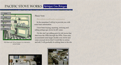 Desktop Screenshot of pacificstoveworks.com